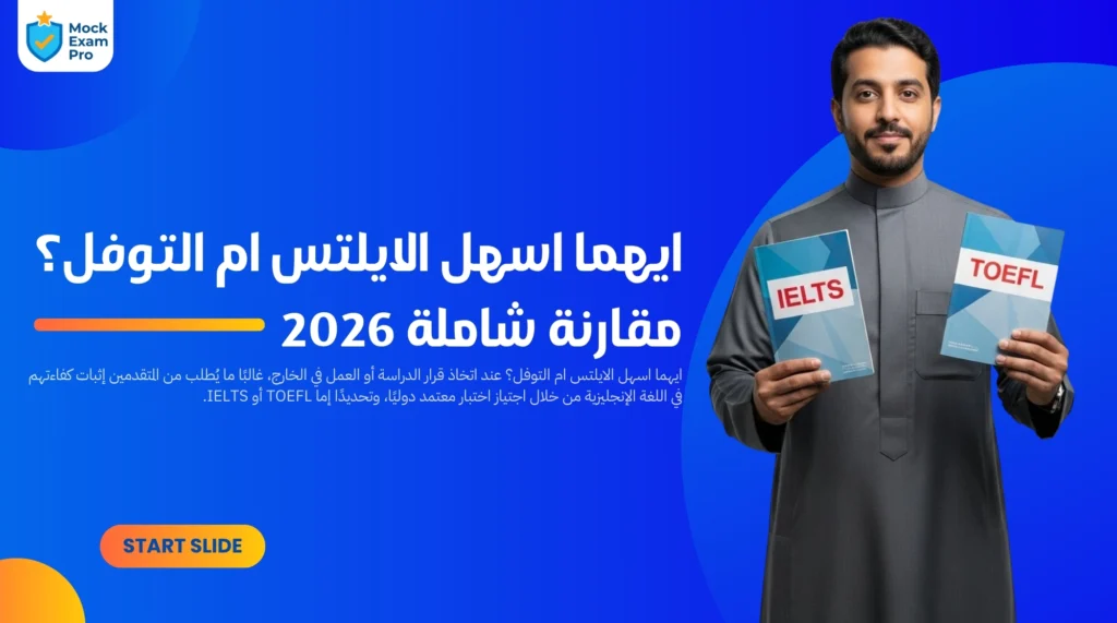 ايهما اسهل الايلتس ام التوفل؟ مقارنة شاملة 2026