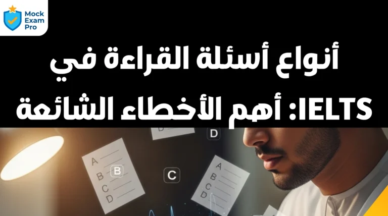 أنواع أسئلة القراءة في IELTS